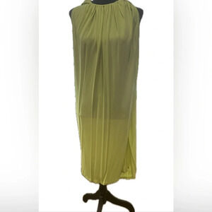 MGSM lime green dress